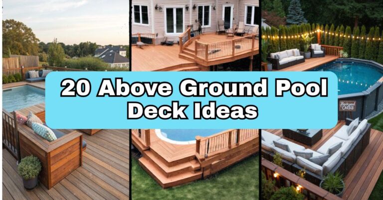 20 Above Ground Pool Deck Ideas