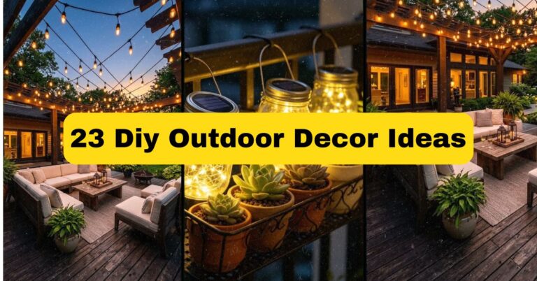 23 DIY Outdoor Decor Ideas That’ll Transform Your Backyard on a Budget