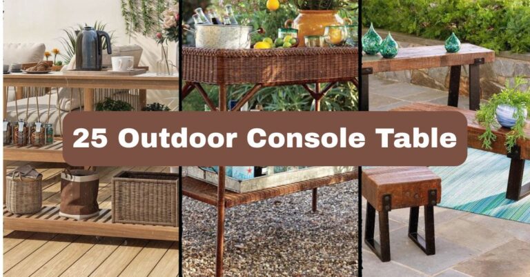 25 Outdoor Console Table Ideas That’ll Transform Your Patio Game