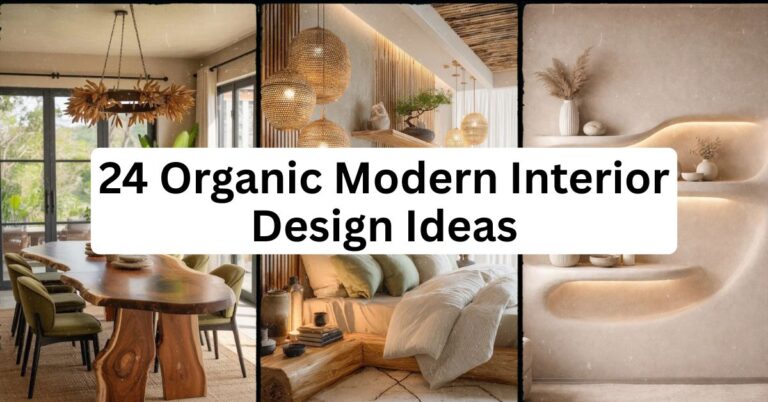 24 Organic Modern Interior Design Ideas That Actually Work