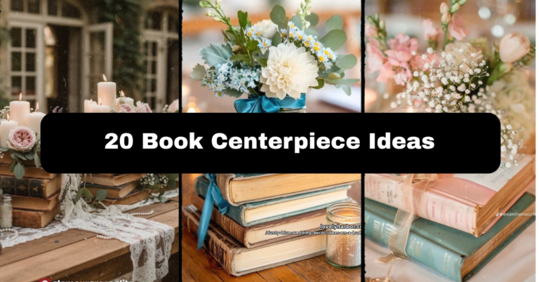 20 Book Centerpiece Ideas That Turn Your Old Novels Into Stunning Decor
