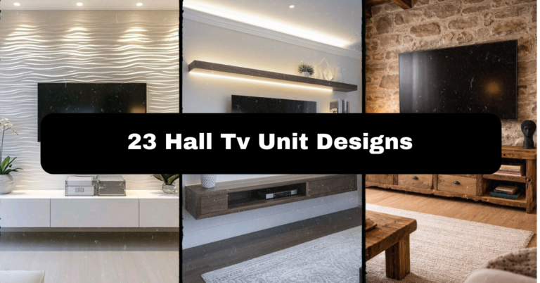 23 Hall TV Unit Designs That Will Transform Your Living Space