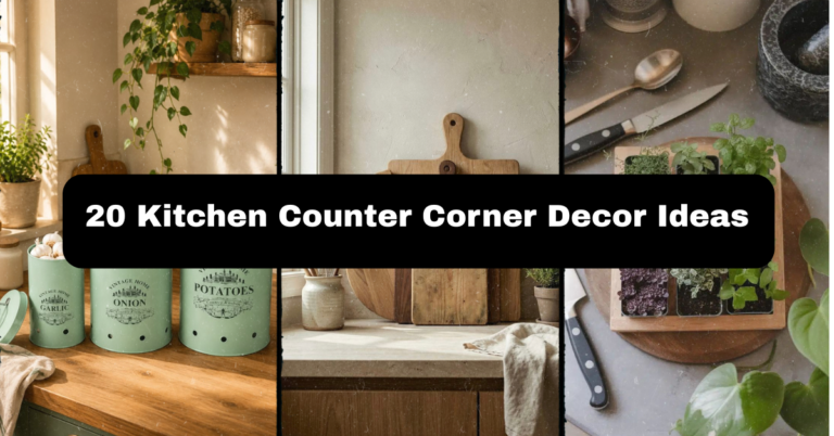 20 Kitchen Counter Corner Decor Ideas That Actually Work