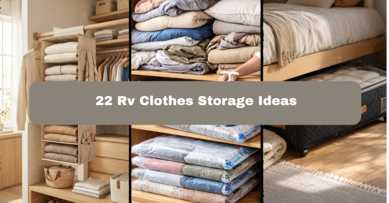 22 RV Clothes Storage Ideas That Actually Work in Small Spaces