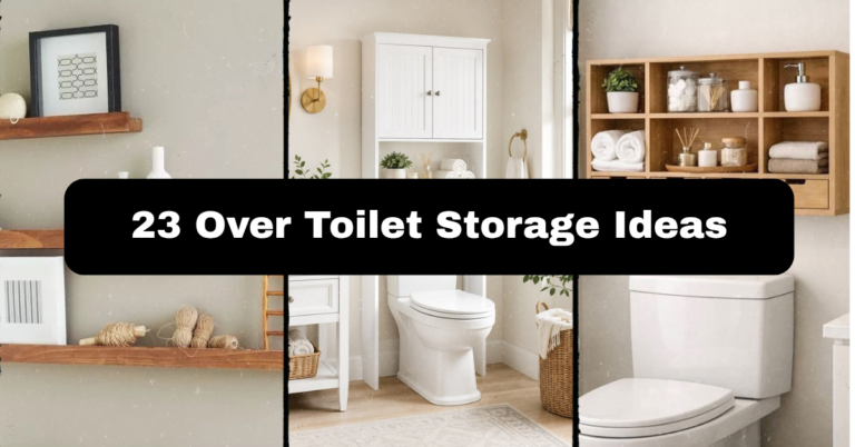 23 Over Toilet Storage Ideas That Actually Work in Small Bathrooms